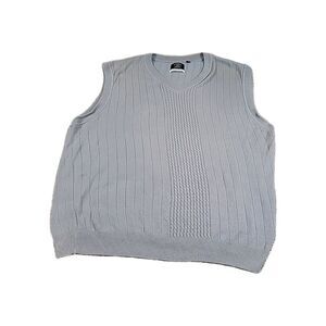 Callaway Sweater Vest Adult 2XL XXL Gray COTTON BLEND V Neck‎ Golf Casual Mens